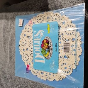 Sealed vintage Royal lace dollies  10 inch 15 ct